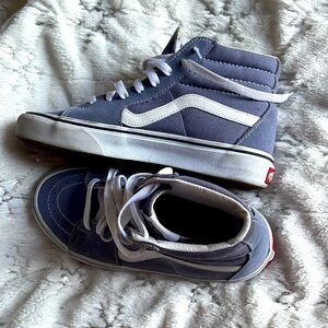 Gray blue high top vans size 6 1/2 women’s